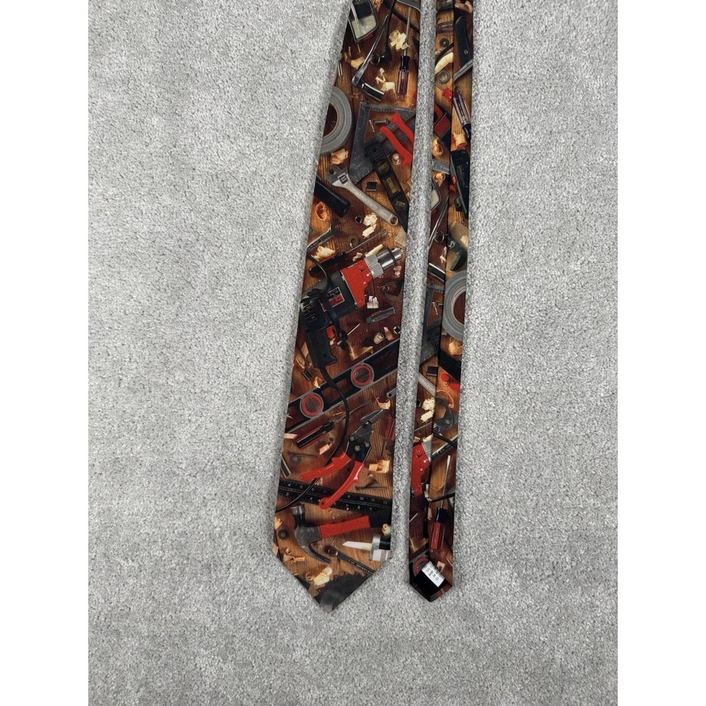 Handyman Tools Men's Neck Tie Ralph Marlin Construction Home Improvement Necktie